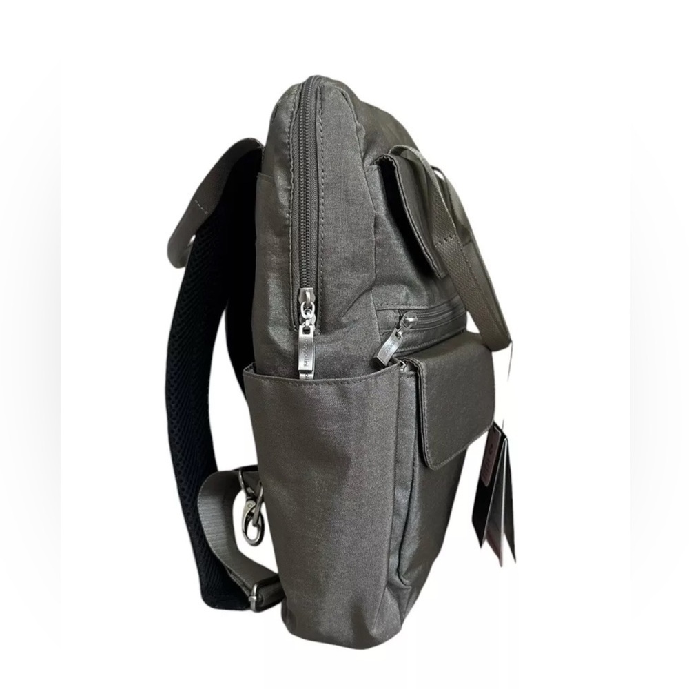 Baggallini Gray Metallic Backpack - Picture 10 of 13